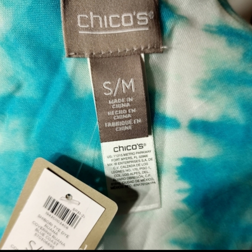 CHICO'S Blue & White Ruana - Picture 6 of 6